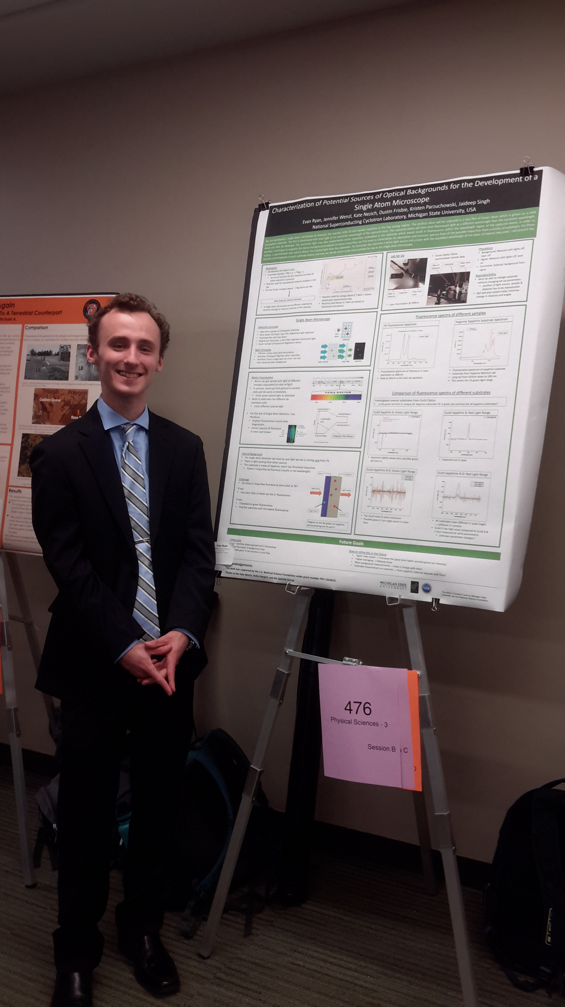 Evan wins First Place in the UURAF Poster Competition!