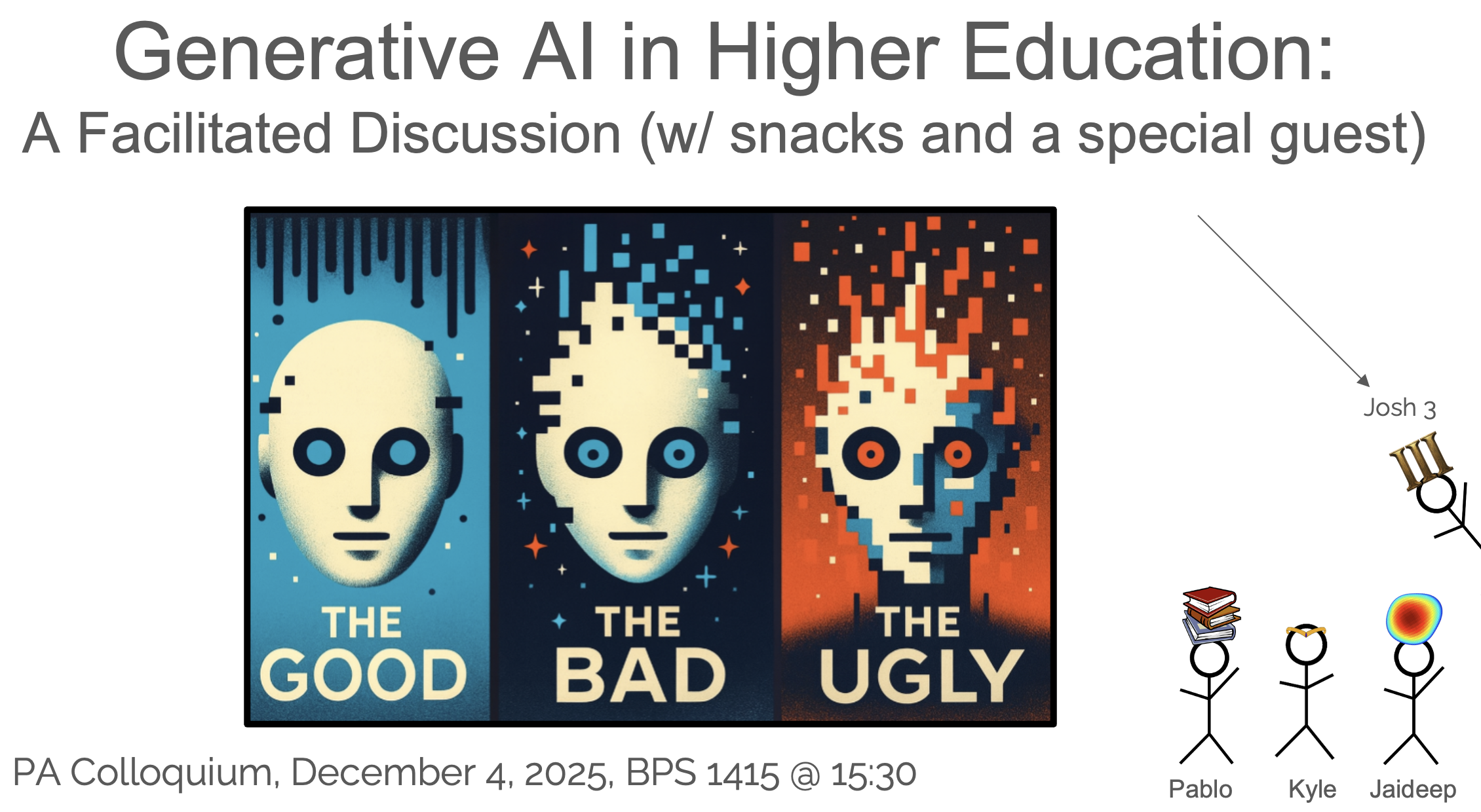 PA Colloquium: Generative AI in Higher Education: A Facilitated Discussion